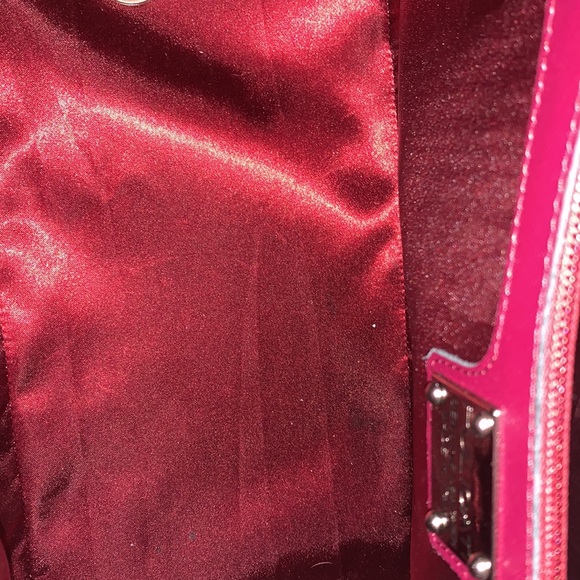 PULICATI Purple Bugatti Saffiano Handbag w/ strap - Picture 4 of 7